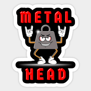 Metal Head Sticker